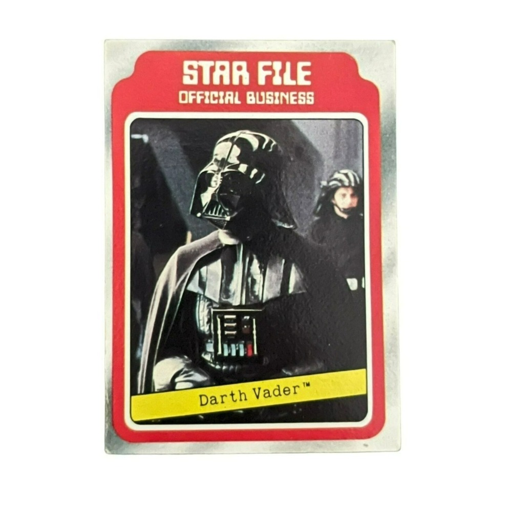 1980 Topps Star Wars Empire Strikes Back Darth Vader #10 Star File Card